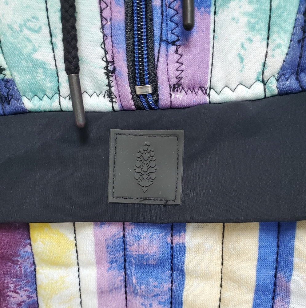FP Movement Fast Times Hoodie/Beach Plaid Blue - Picture 7 of 14
